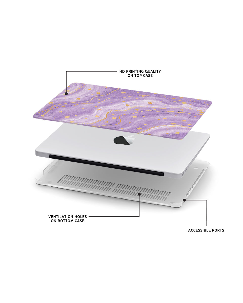 MACBOOK CASE - GOLD AMETHYST