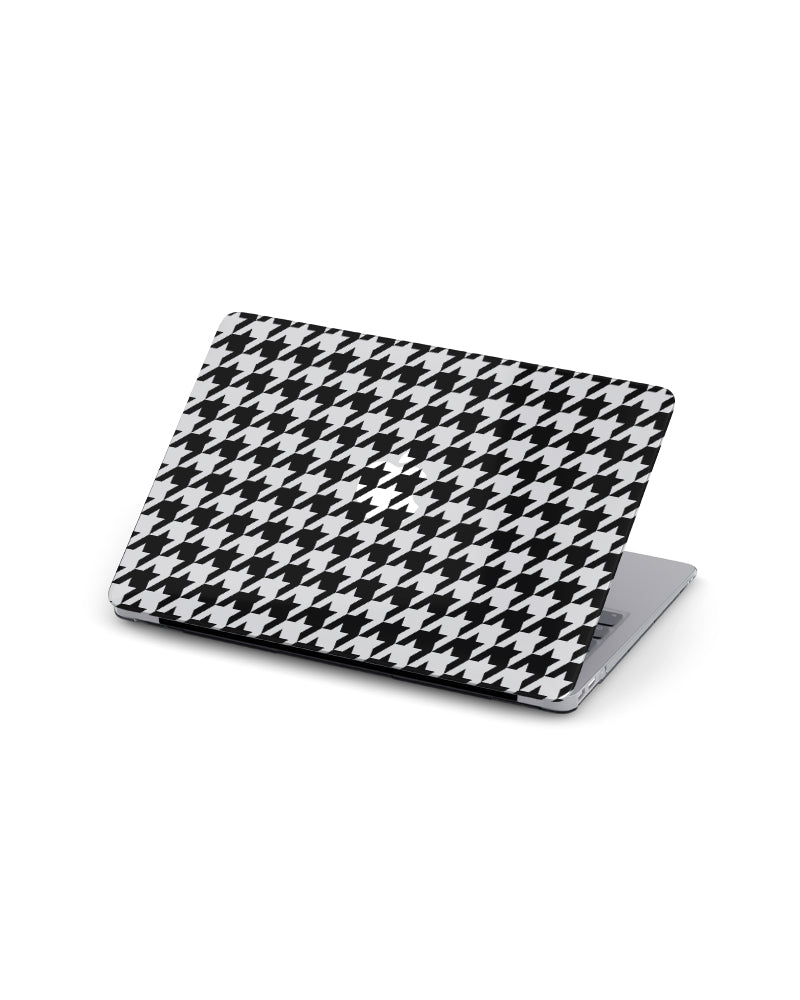 MACBOOK CASE - HOUNDSTOOTH BLACK