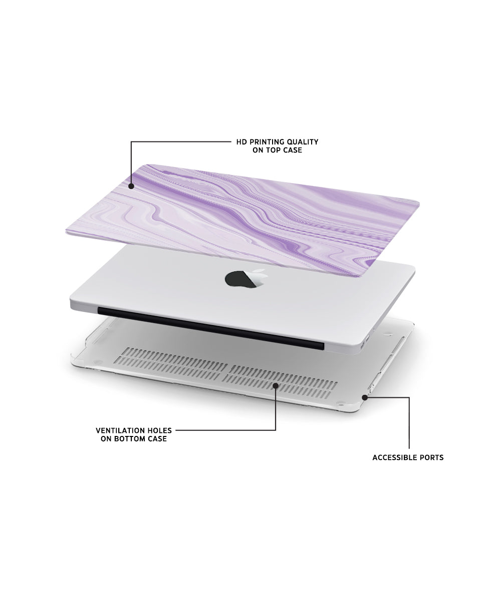 MACBOOK CASE - LILAC MARBLE