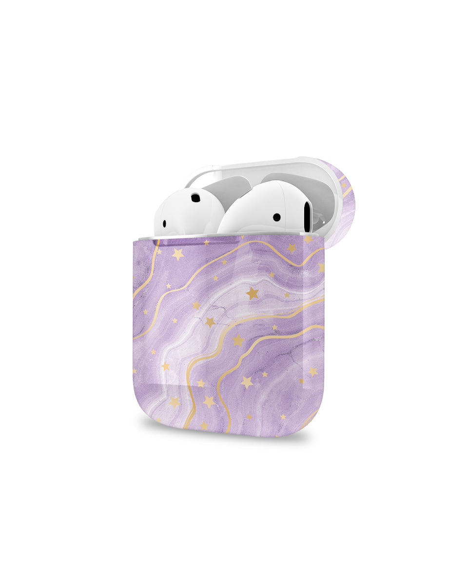 ARMOR AIRPODS CASE - GOLD AMETHYST
