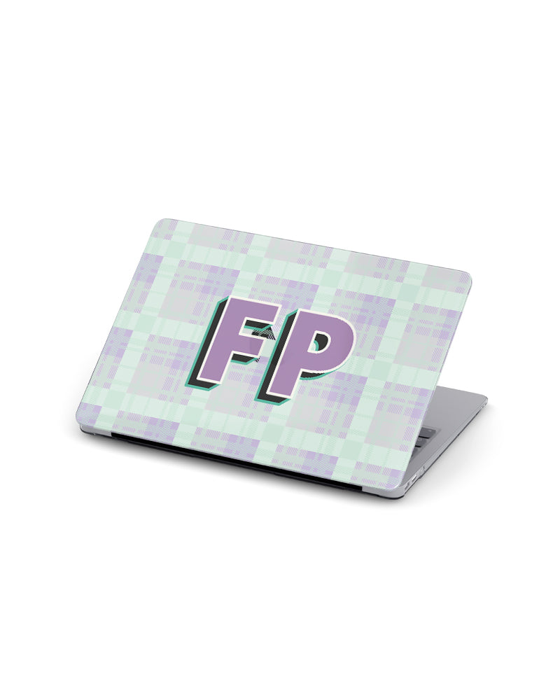 MACBOOK CASE - MINT TARTAN