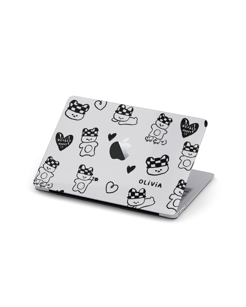 MACBOOK CASE - BEARLY HAPPY