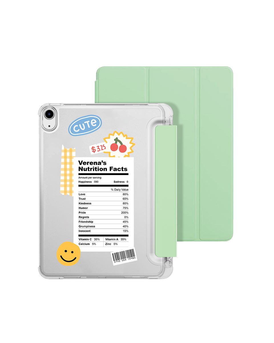 IPAD CASE - NUTRITION FACTS