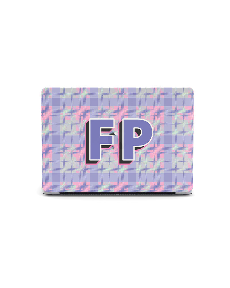MACBOOK CASE - PERIWINKLE TARTAN