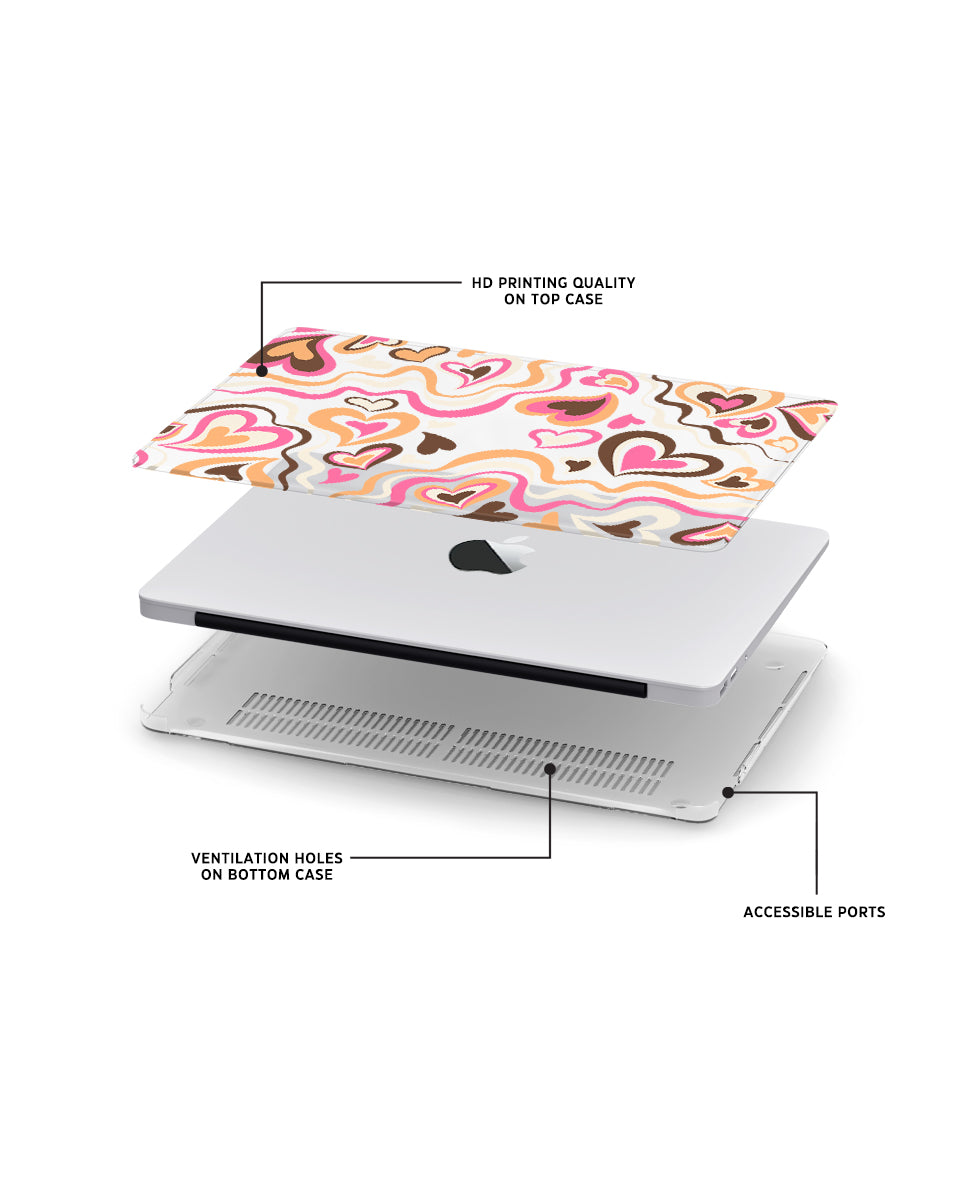 MACBOOK CASE - GROOVY HEARTS