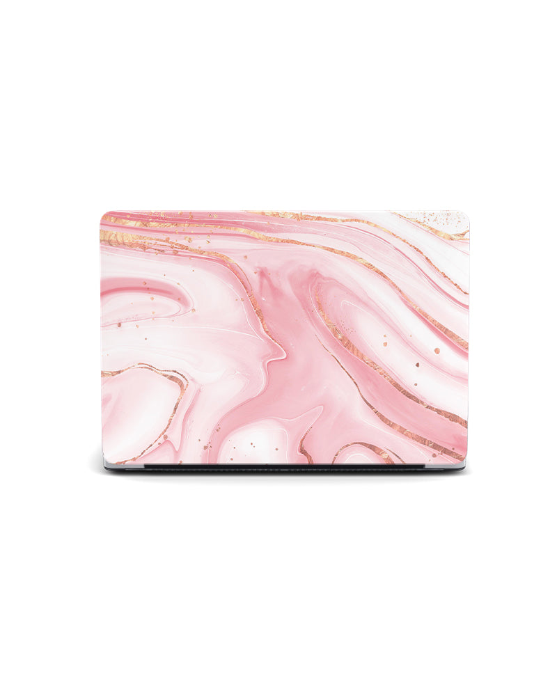 MACBOOK CASE - PINK GLITTER MARBLE