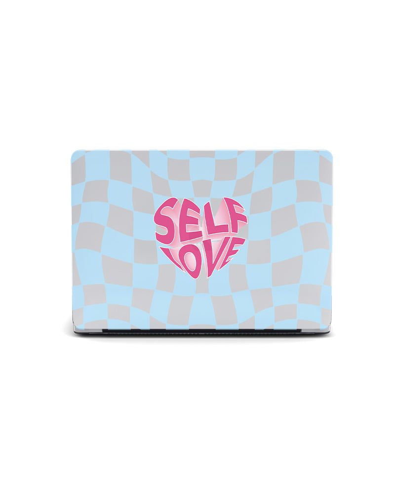 MACBOOK CASE - SELF LOVE CHECKERED