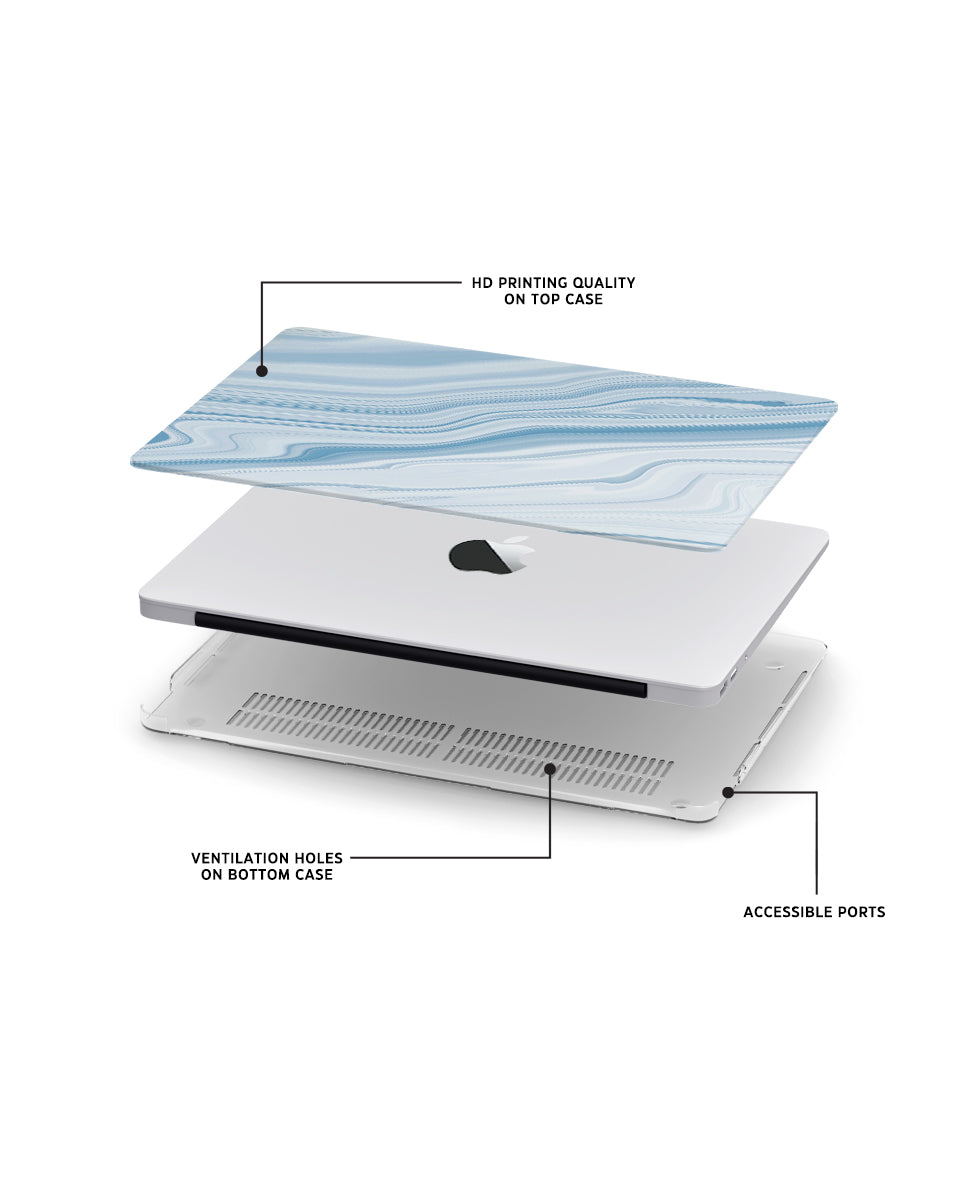 MACBOOK CASE - SKY BLUE MARBLE