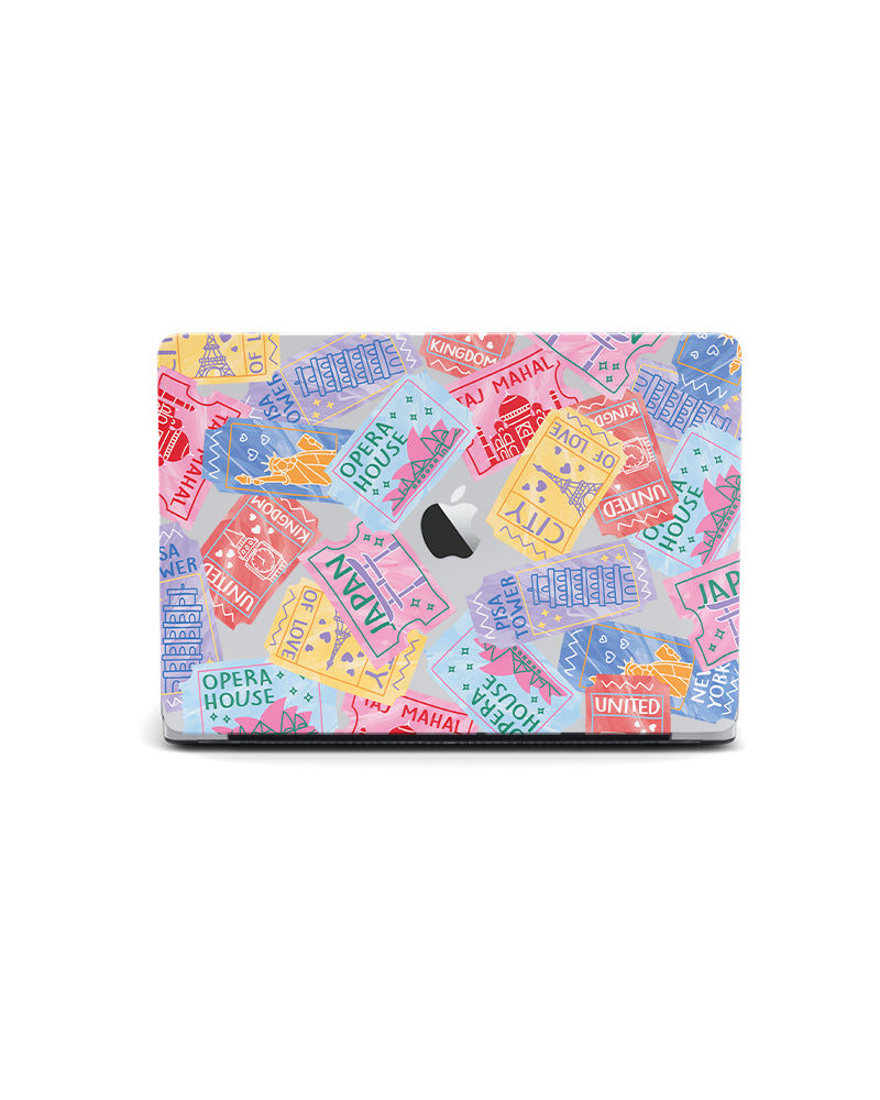 MACBOOK CASE - TRAVEL STAMPS