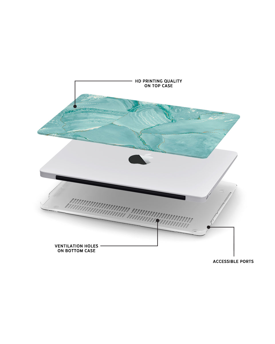 MACBOOK CASE - TURQUOISE MARBLE