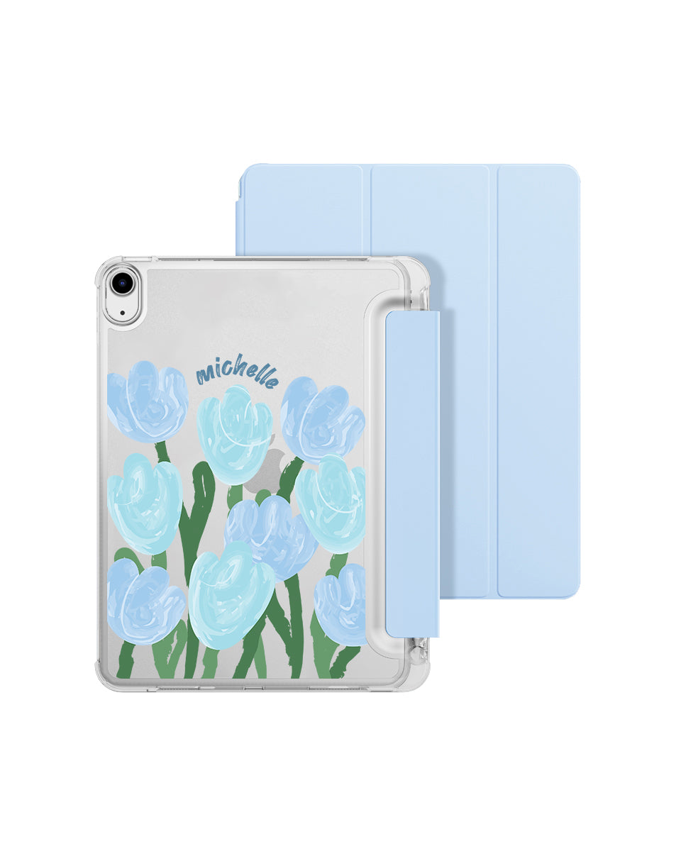 IPAD CASE - TULIP GOUACHE (BLUE)