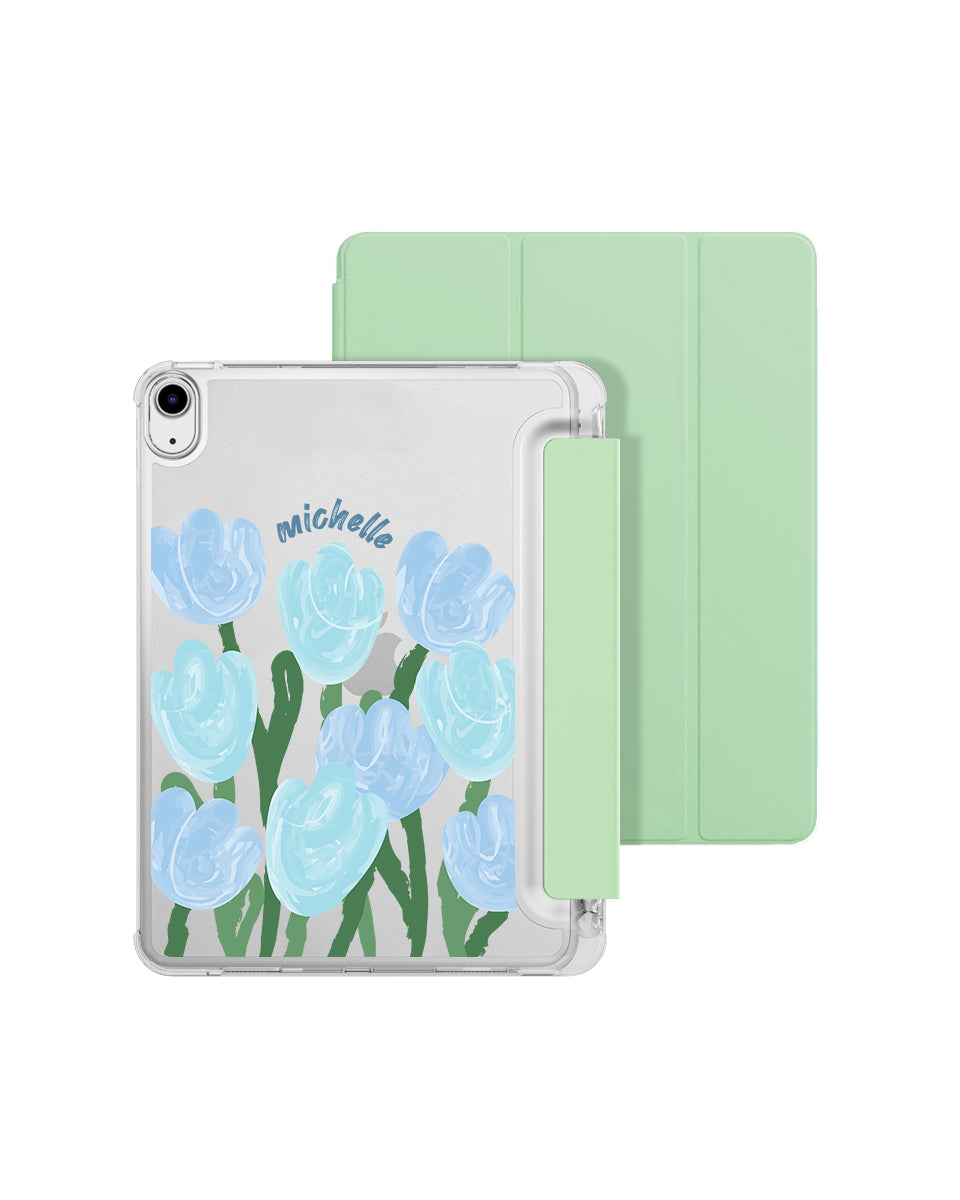 IPAD CASE - TULIP GOUACHE (BLUE)