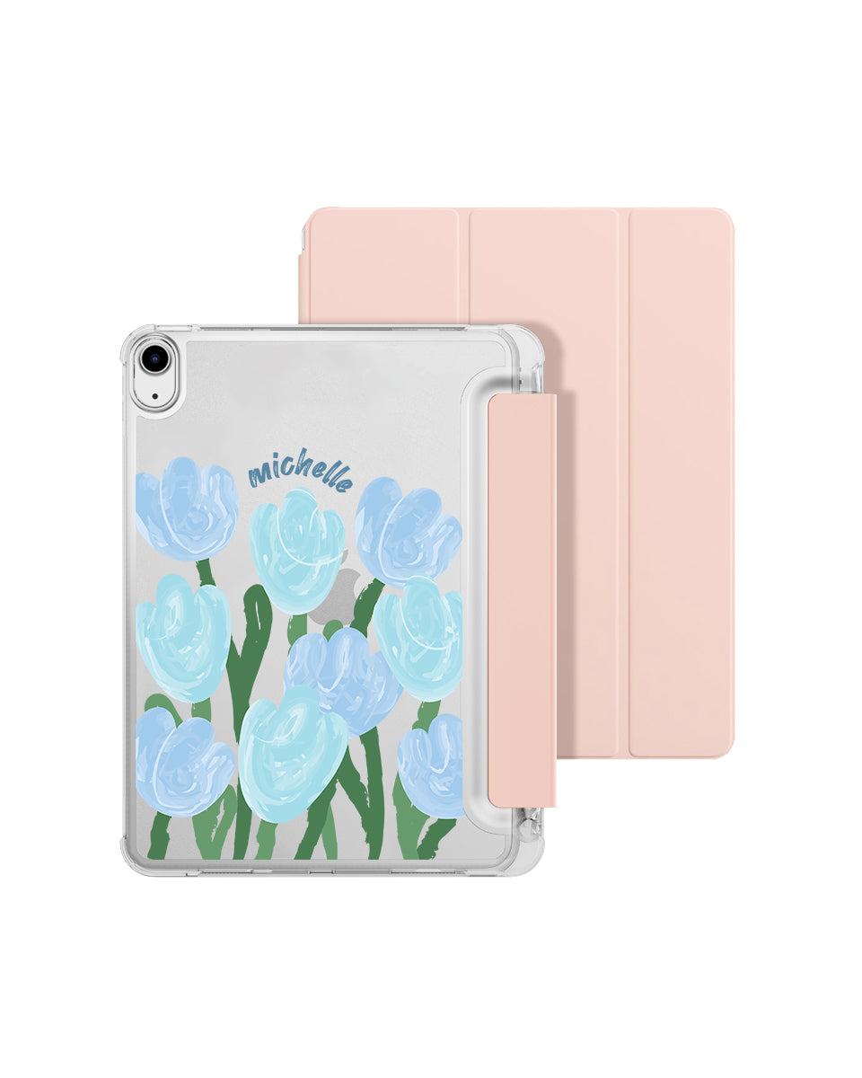 IPAD CASE - TULIP GOUACHE (BLUE)