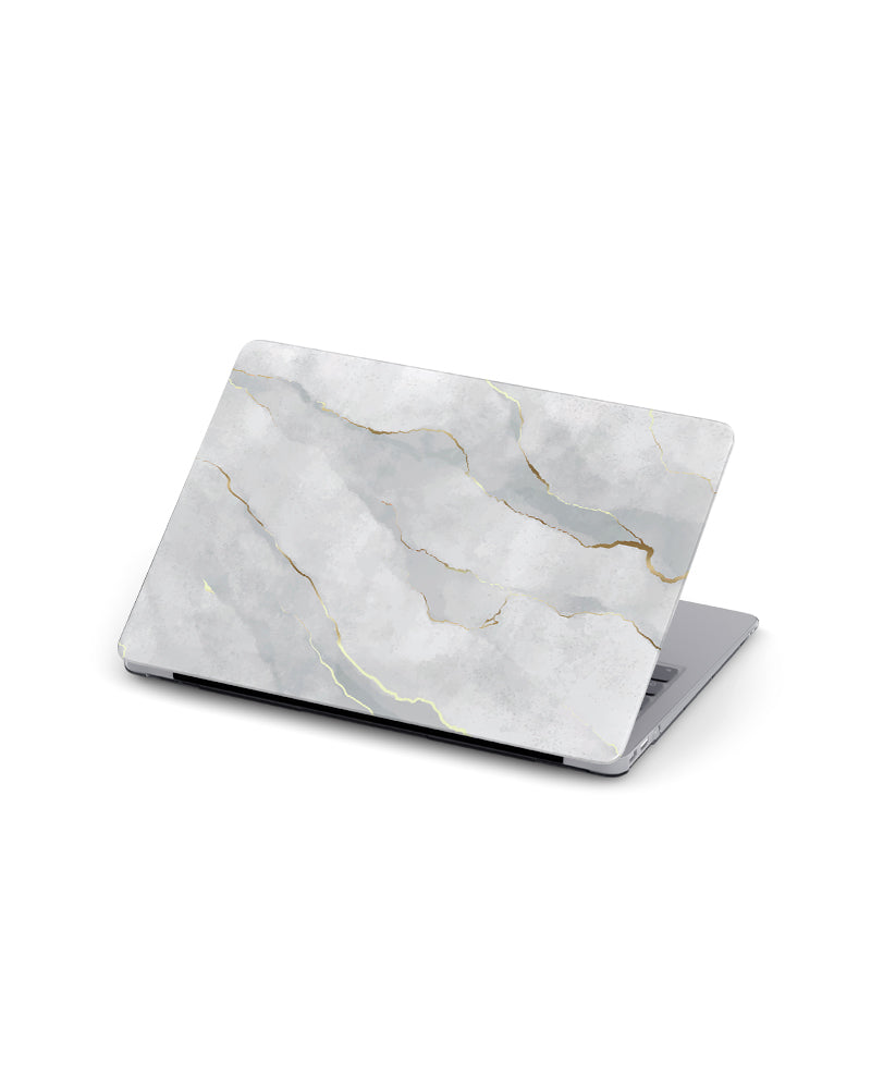 MACBOOK CASE - WHITE GOLD MARBLE